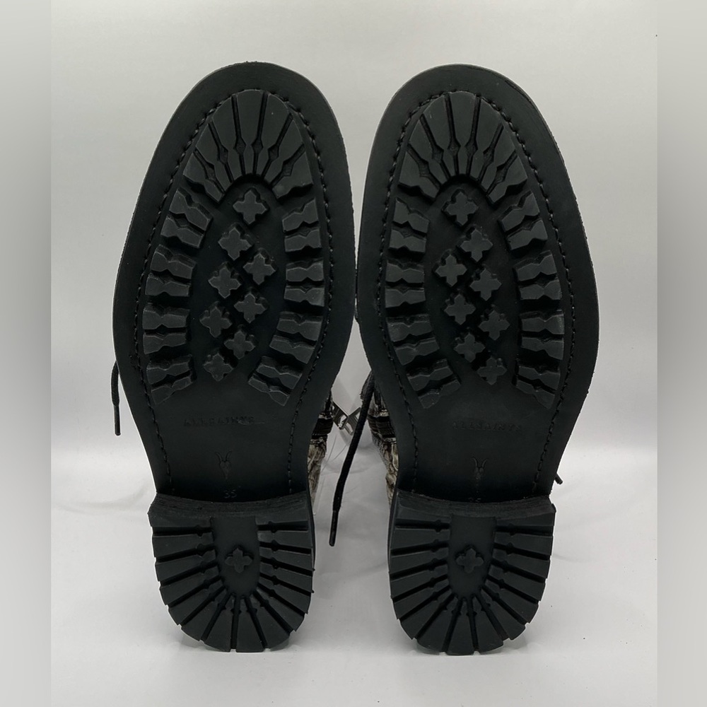 🤎 NEW 🤎Allsaints Brigade Combat Boots Python Pattern - Picture 8 of 16